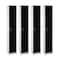 Adiroffice 12 in W, 12 in D, 72 in H, Steel ADI629-201-BLK-4PK - alternate 1